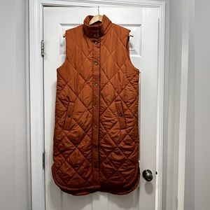 KAFFE Clothing long quilted vest